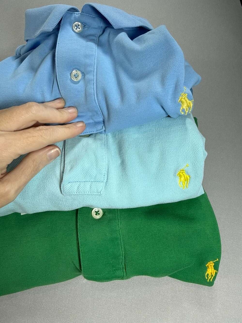 Polo Ralph Lauren Mens Medium Polo Shirt Lot of 3 M Flawed Preppy Bundle Frat